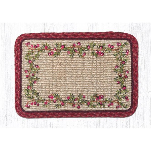 Capitol Importing Co Cranberries Wicker Weave Table Accent Trivet 9 x 9 in 84390C